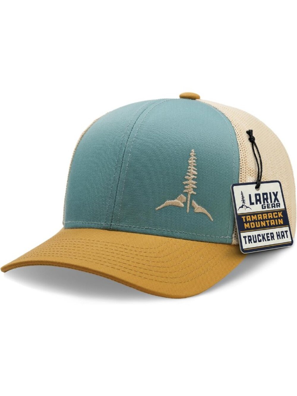 Stylish Trucker Hat for Men, Mesh Snapback Cap, Outdoor Tamarack Mountain Gear